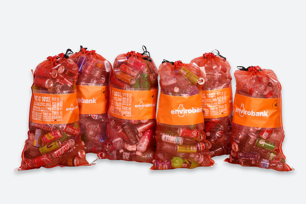 50-pack Orange bags | Envirobank Recycling Australia